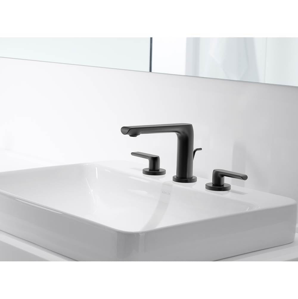 Kohler - Avid Widespread bathroom sink faucet, 1.2 gpm - Matte Black