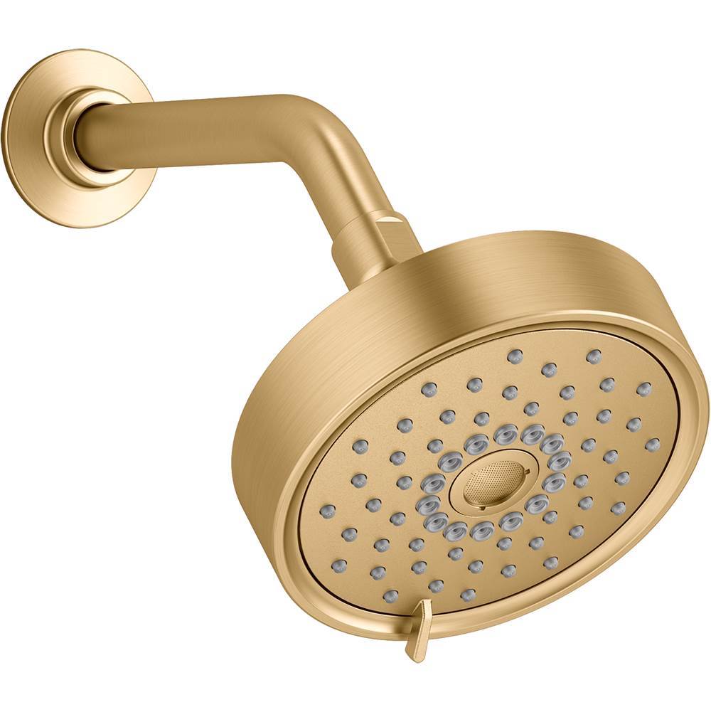 Kohler - Purist Three-function showerhead, 1.75 gpm - Vibrant Brushed Moderne Brass