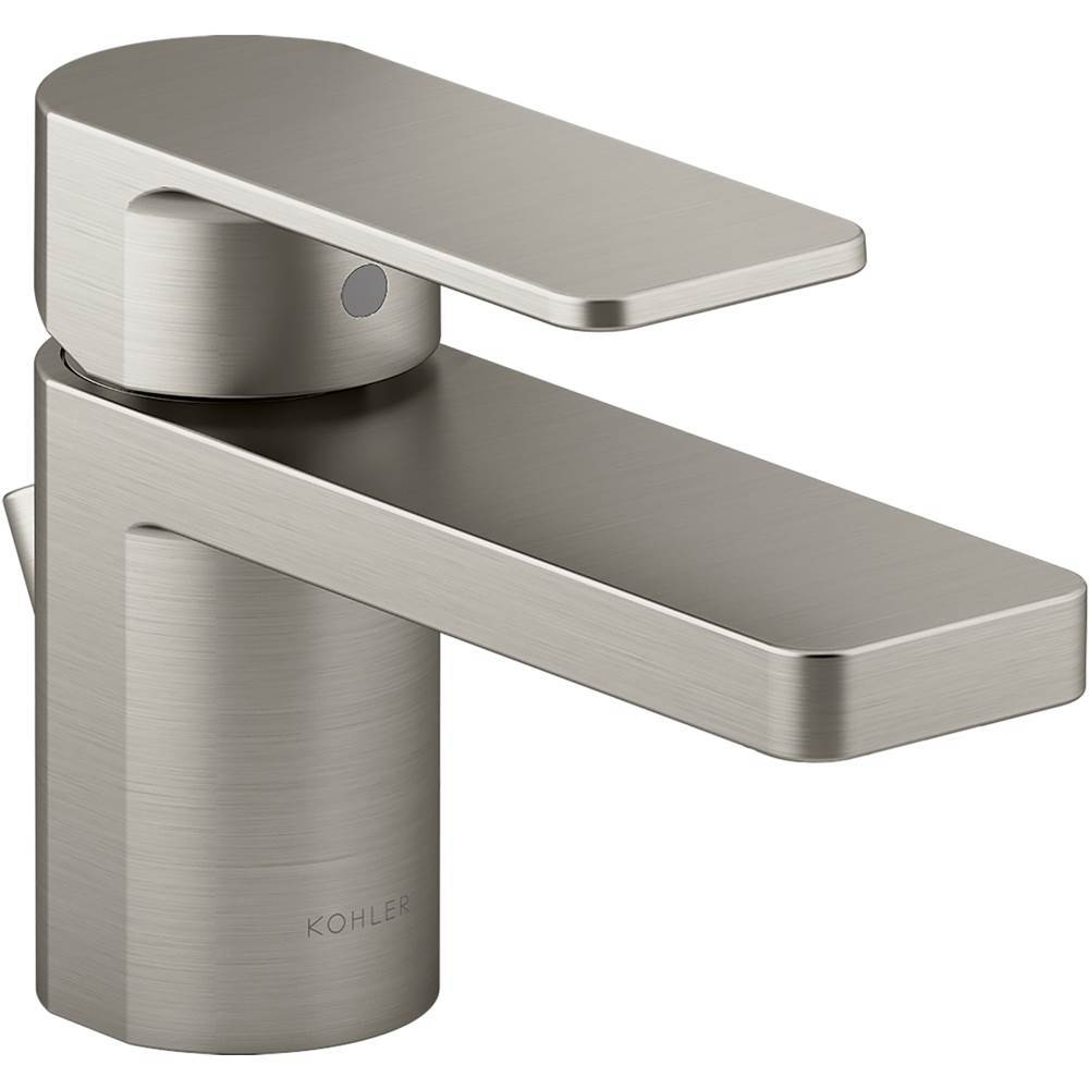 Kohler - Parallel Low single-handle bathroom sink faucet, 1.2 gpm - Vibrant Brushed Nickel