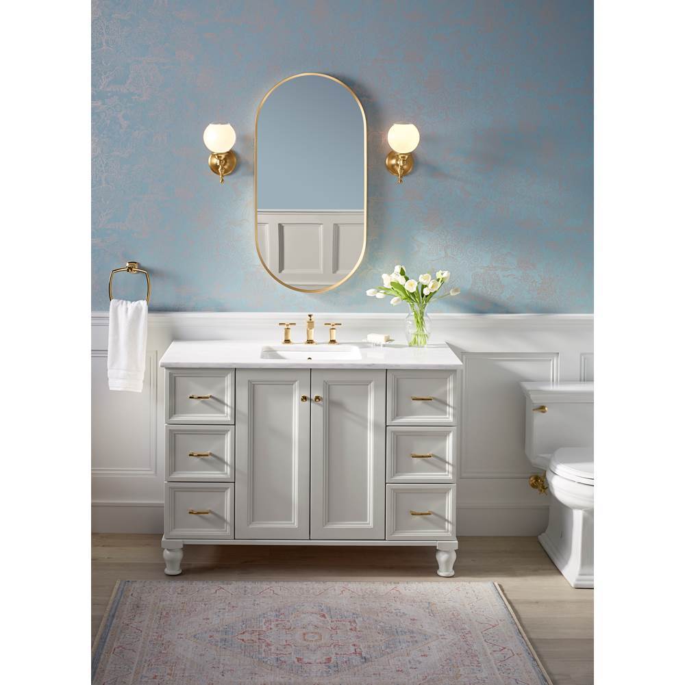 Essential 20'' x 40'' capsule framed mirror