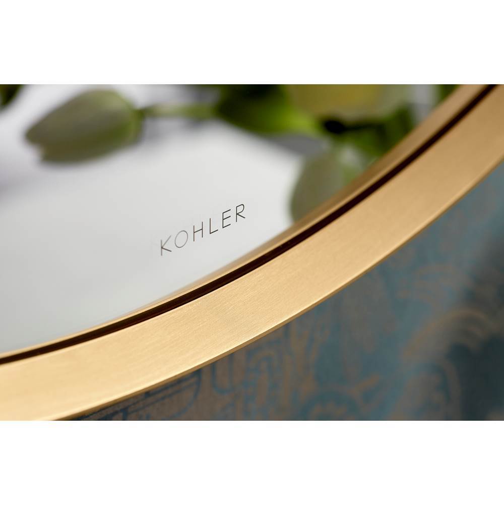 Essential 28'' round framed mirror