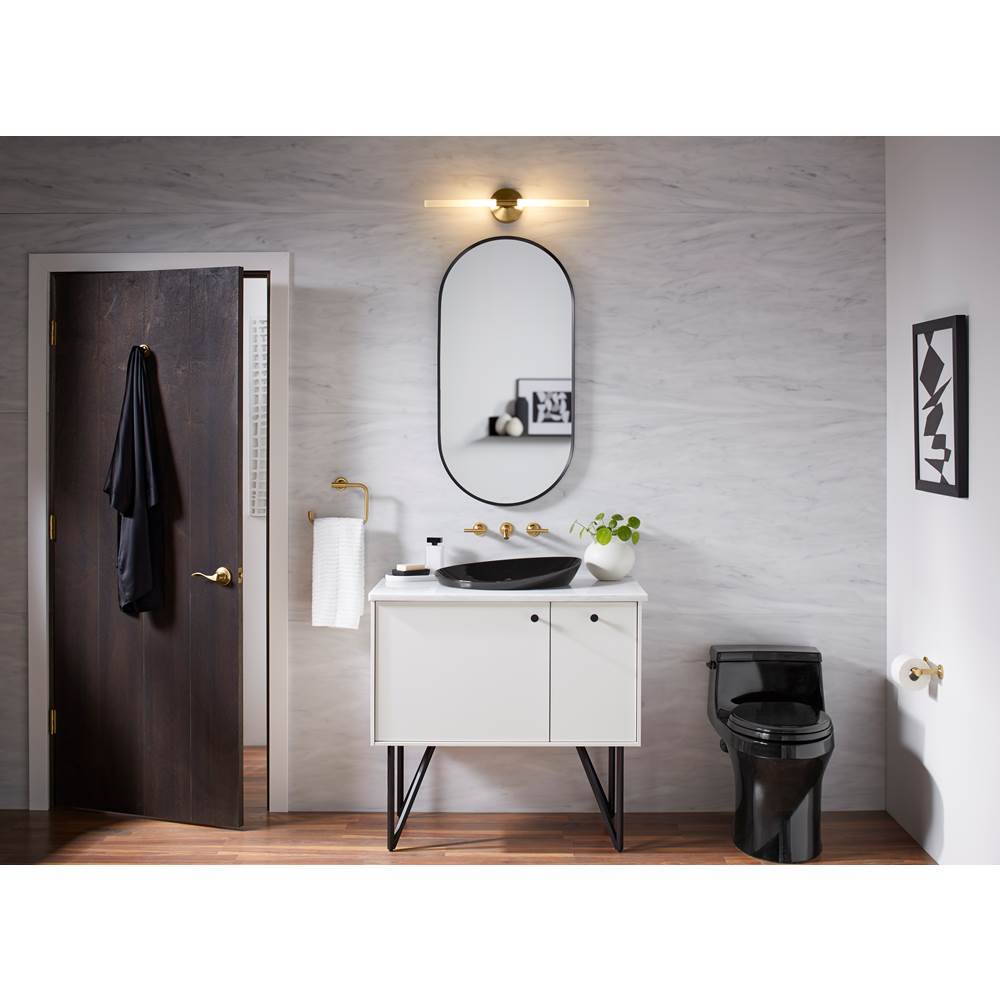 Essential 20'' x 40'' capsule framed mirror