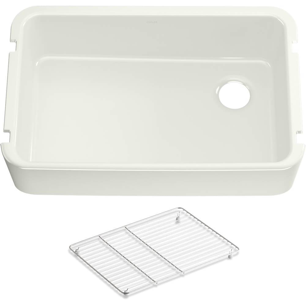 Kohler - Ironridge 34'' undermount single-bowl farmhouse kitchen sink - Dune