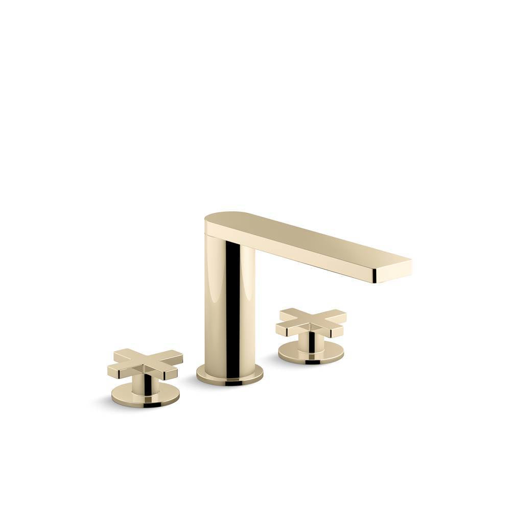 Kohler - Composed Deck-mount bath faucet with cross handles - Vibrant French Gold