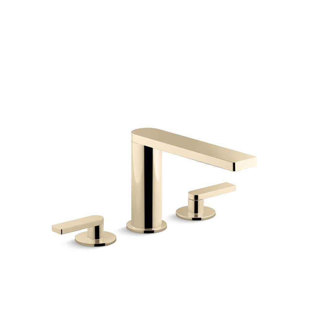 Kohler - Composed Deck-mount bath faucet with lever handles - Vibrant French Gold
