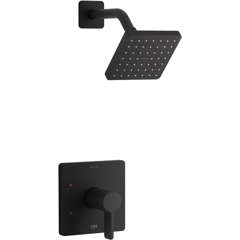 Kohler - Parallel Rite-Temp shower trim kit, 2.5 gpm - Matte Black