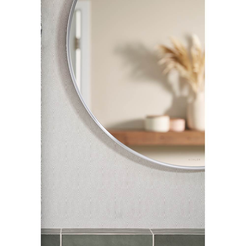 Essential 28'' round framed mirror