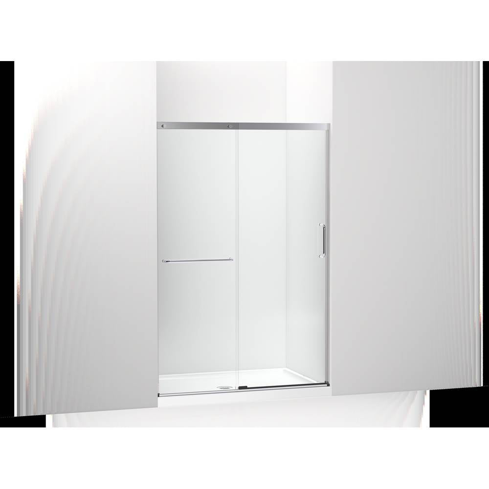 Kohler - Elate Sliding shower door, 70-1/2'' H x 44-1/4 - 47-5/8'' W, with 1/4'' thick Crystal Clear glass - Bright Silver