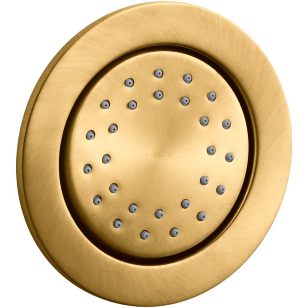 Kohler - WaterTile Round 27-nozzle single-function body spray, 2.0 gpm - Vibrant Brushed Moderne Brass