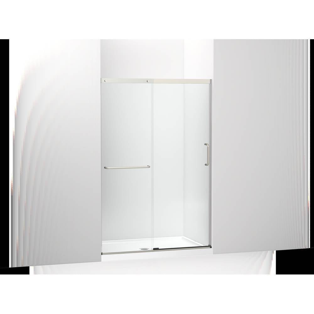 Kohler - Elate Sliding shower door, 70-1/2'' H x 44-1/4 - 47-5/8'' W, with 1/4'' thick Crystal Clear glass - Matte Nickel