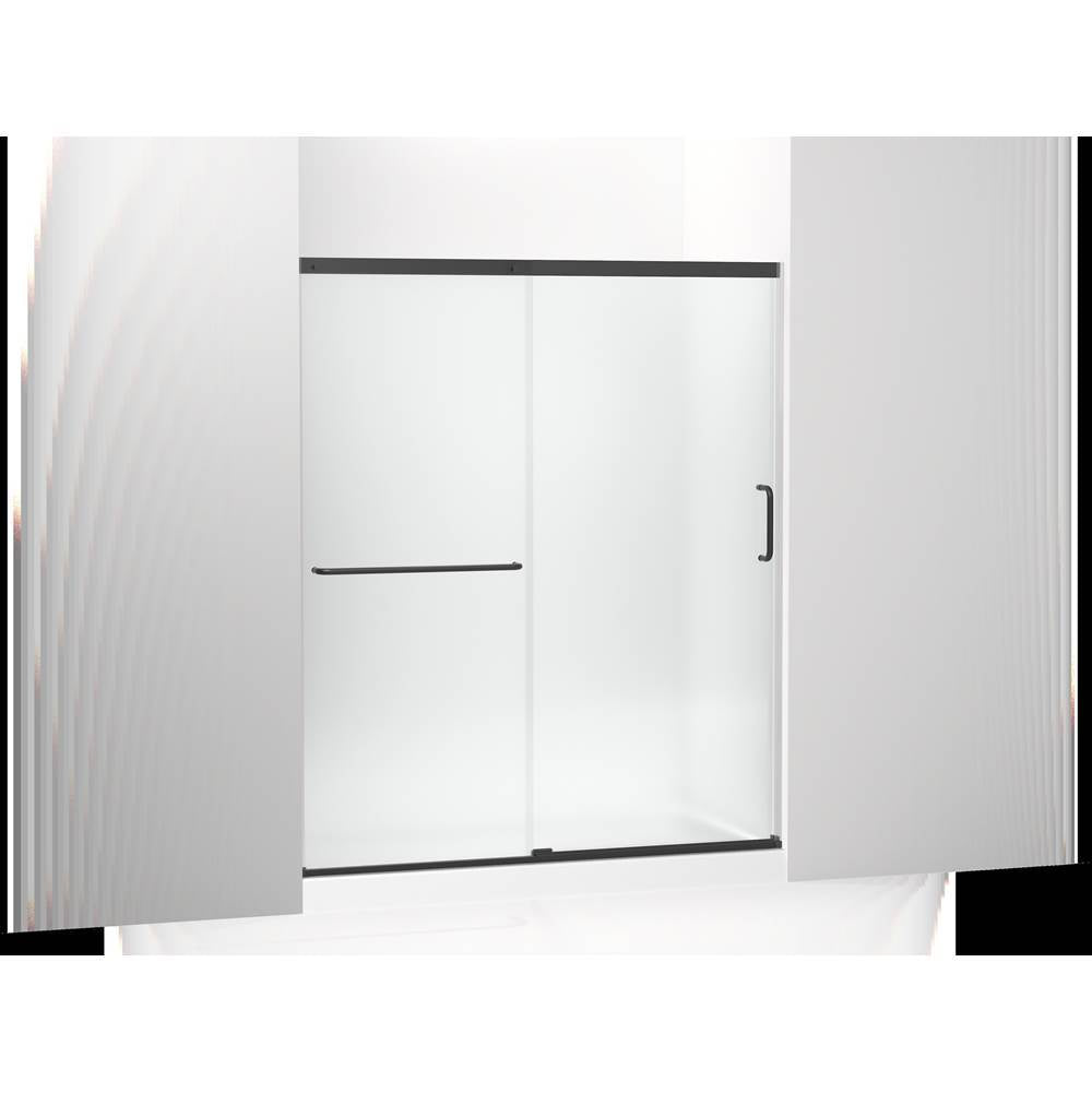 Kohler - Elate Sliding shower door, 70-1/2'' H x 56-1/4 - 59-5/8'' W, with 1/4'' thick Frosted glass - Matte Black