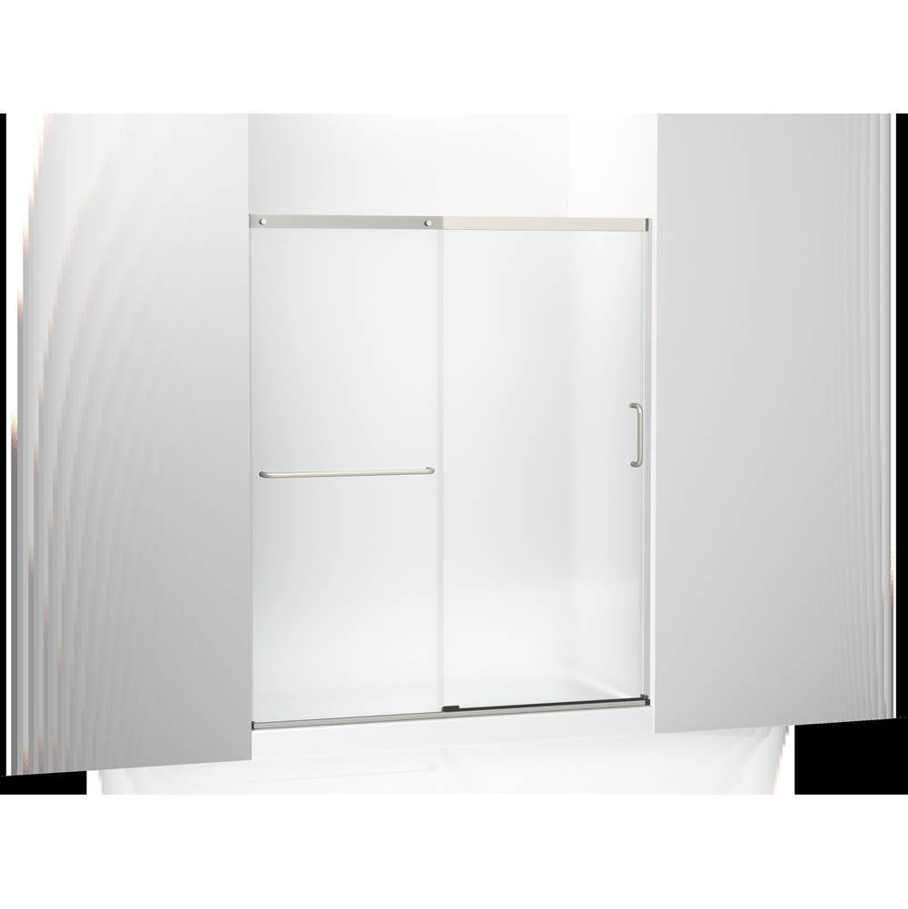 Kohler - Elate Sliding shower door, 70-1/2'' H x 56-1/4 - 59-5/8'' W, with 1/4'' thick Frosted glass - Matte Nickel