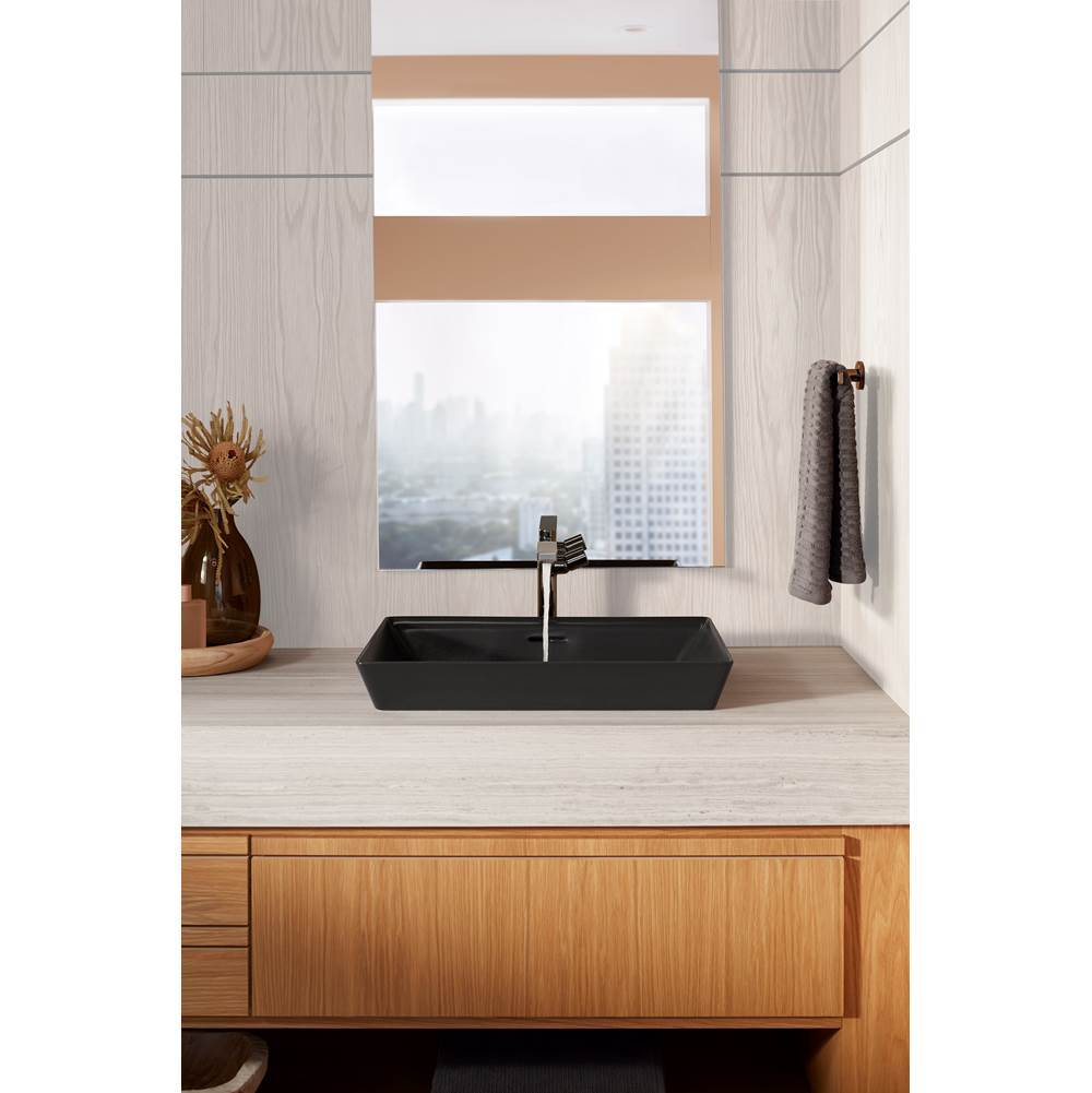 Brazn 23'' rectangular vessel bathroom sink