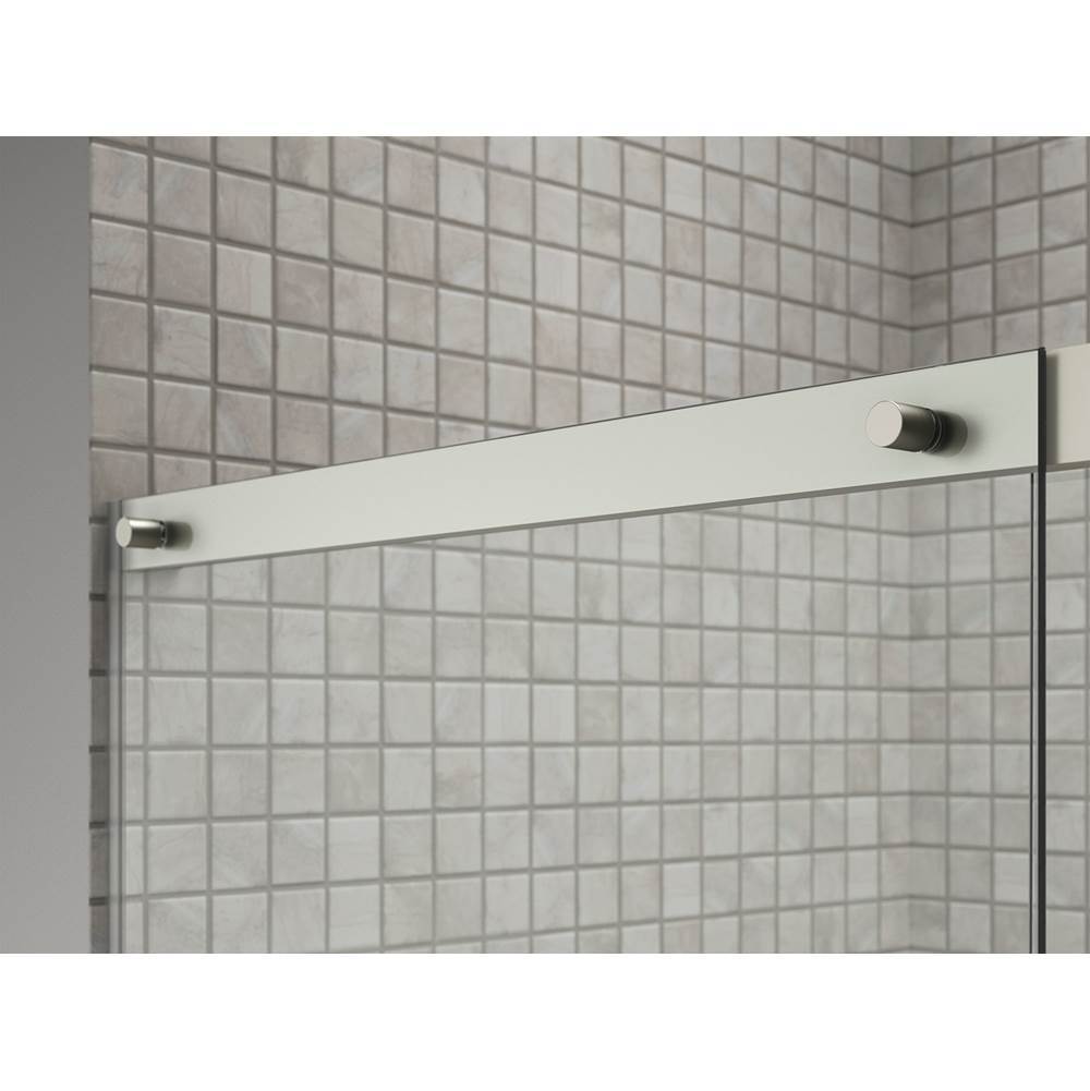 Elate Sliding shower door, 70-1/2'' H x 44-1/4 - 47-5/8'' W, with 1/4'' thick Crystal Clear glass