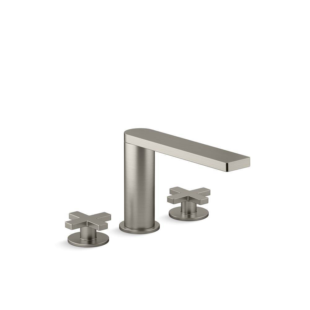 Kohler - Composed Deck-mount bath faucet with cross handles - Vibrant Brushed Nickel