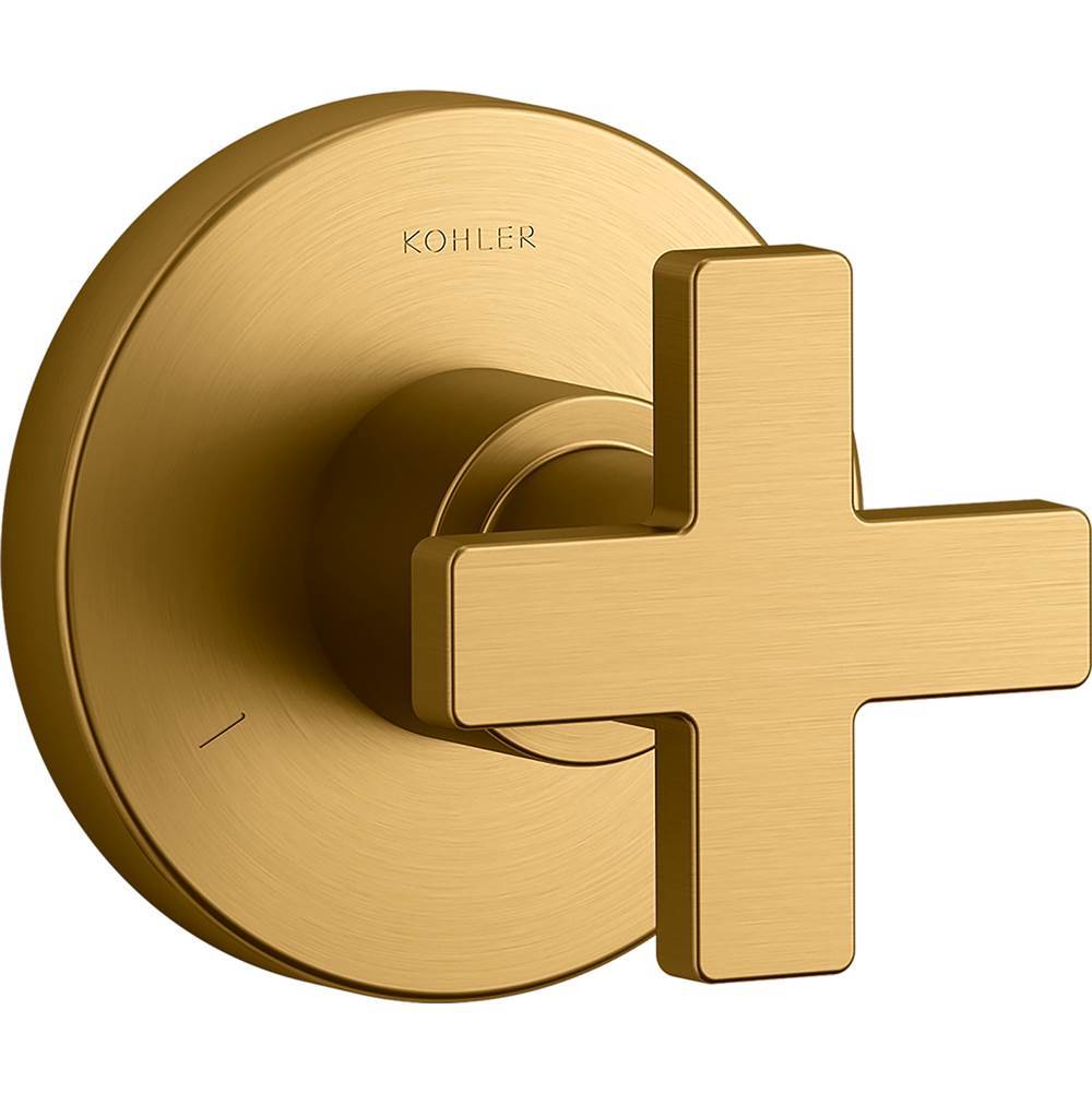 Kohler - Composed MasterShower transfer valve trim with cross handle - Vibrant Brushed Moderne Brass