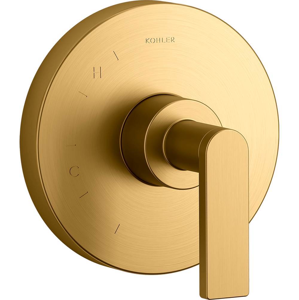 Kohler - Composed Rite-Temp valve trim with lever handle - Vibrant Brushed Moderne Brass
