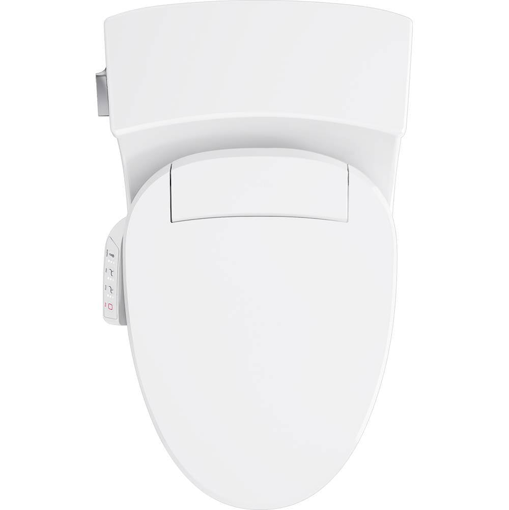 San Souci Hidden cord one-piece compact elongated toilet with concealed trapway, 1.28 gpf toilet
