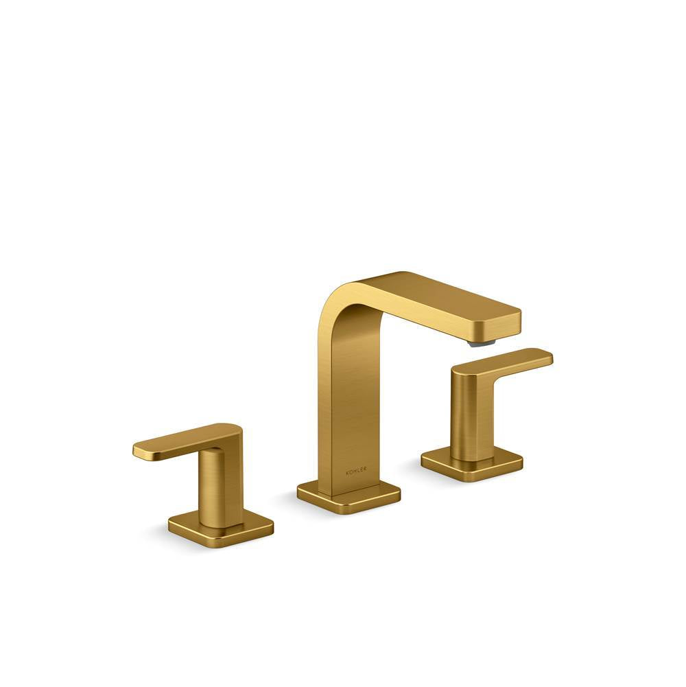 Parallel Widespread bathroom sink faucet, 0.5 gpm