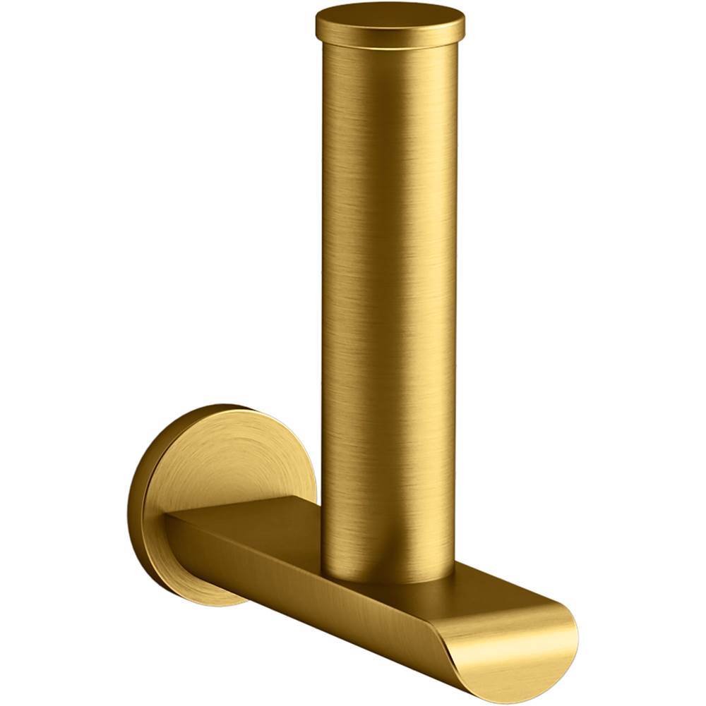 Kohler - Avid Vertical toilet paper holder - Vibrant Brushed Moderne Brass