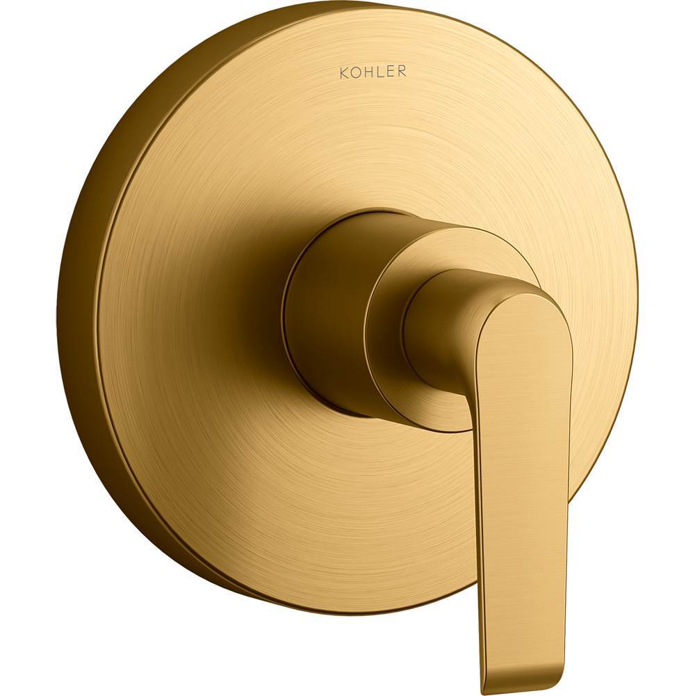 Kohler - Avid Rite-Temp valve trim with lever handle - Vibrant Brushed Moderne Brass