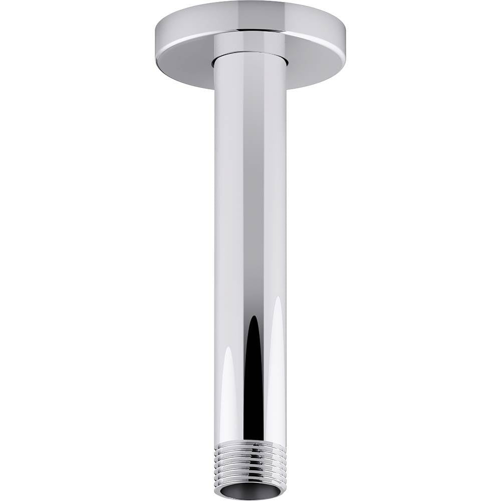 Kohler - Statement 6'' ceiling-mount single-function rainhead arm and flange - Polished Chrome