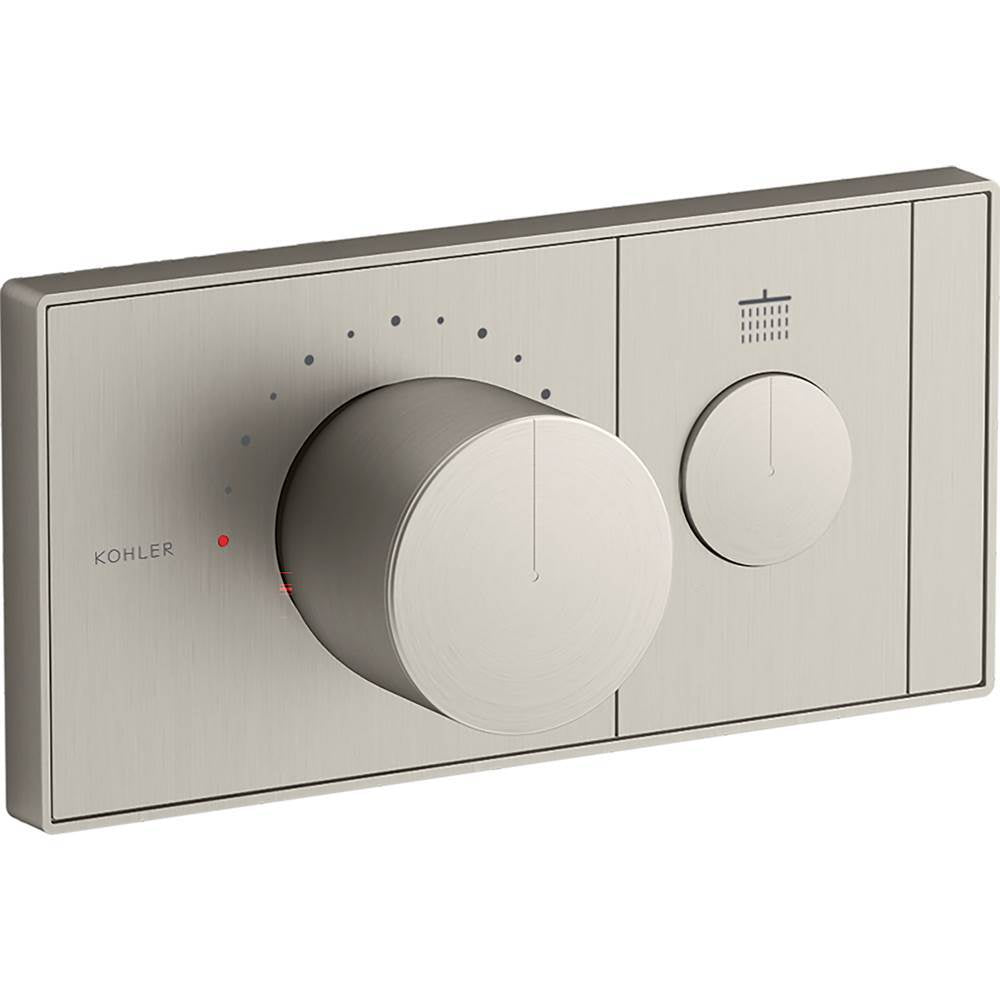 Kohler - Anthem One-outlet recessed mechanical thermostatic valve control - Vibrant Brushed Nickel
