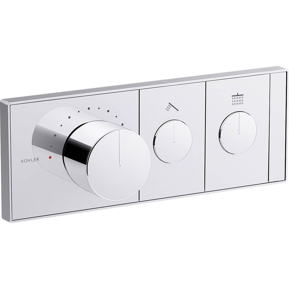 Kohler - Anthem Two-outlet recessed mechanical thermostatic valve control - Polished Chrome