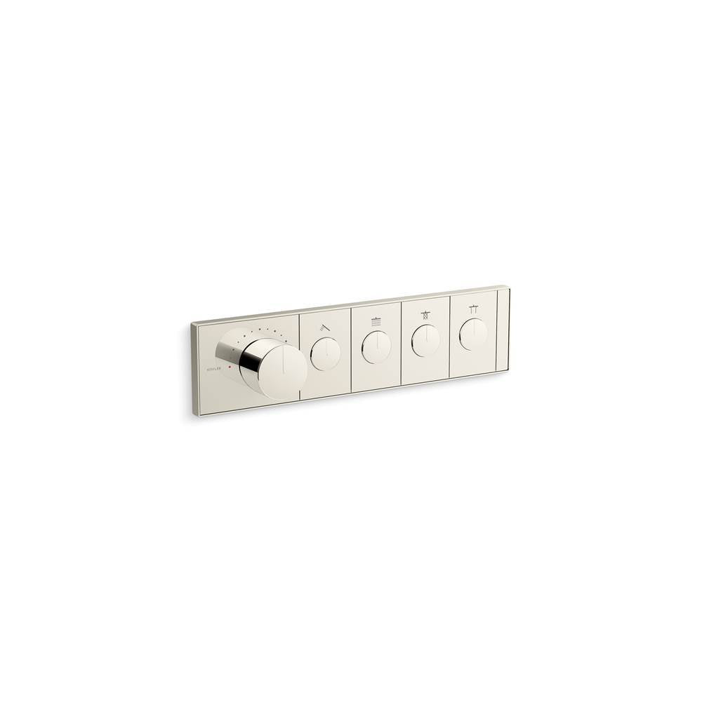 Kohler - Anthem Four-outlet recessed mechanical thermostatic valve control - Vibrant Polished Nickel