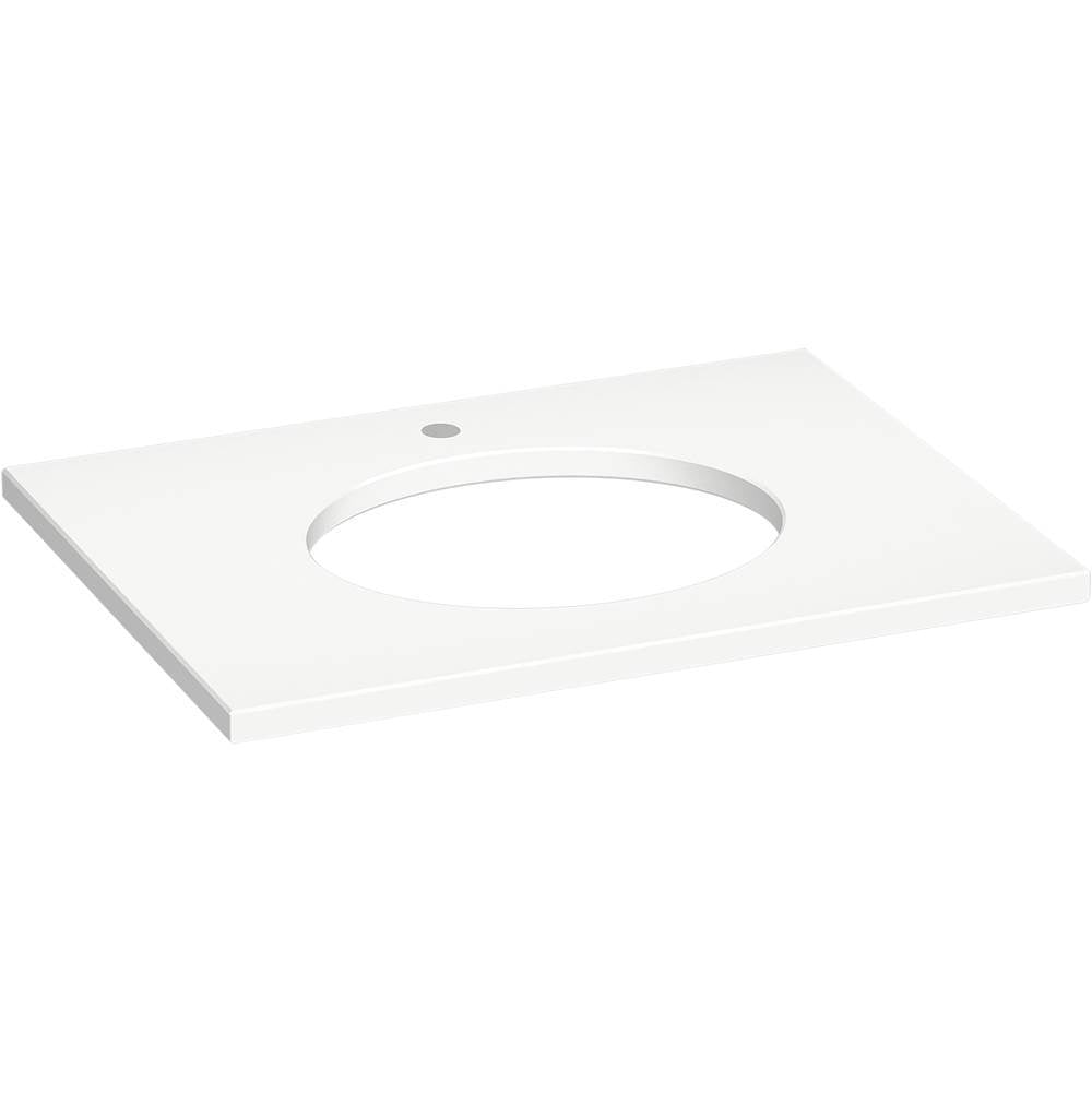 Kohler - Silestone 31'' quartz vanity top with oval cutout - Miami White