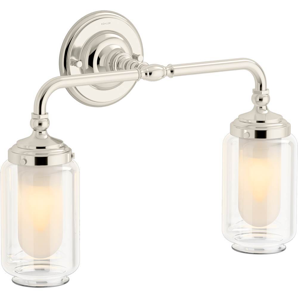 Kohler - Artifacts Two-light sconce - Polished Nickel