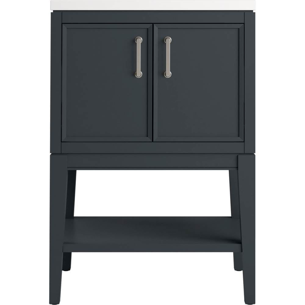 Kohler - Winnow 24'' bathroom vanity cabinet with sink and quartz top - Slate Grey
