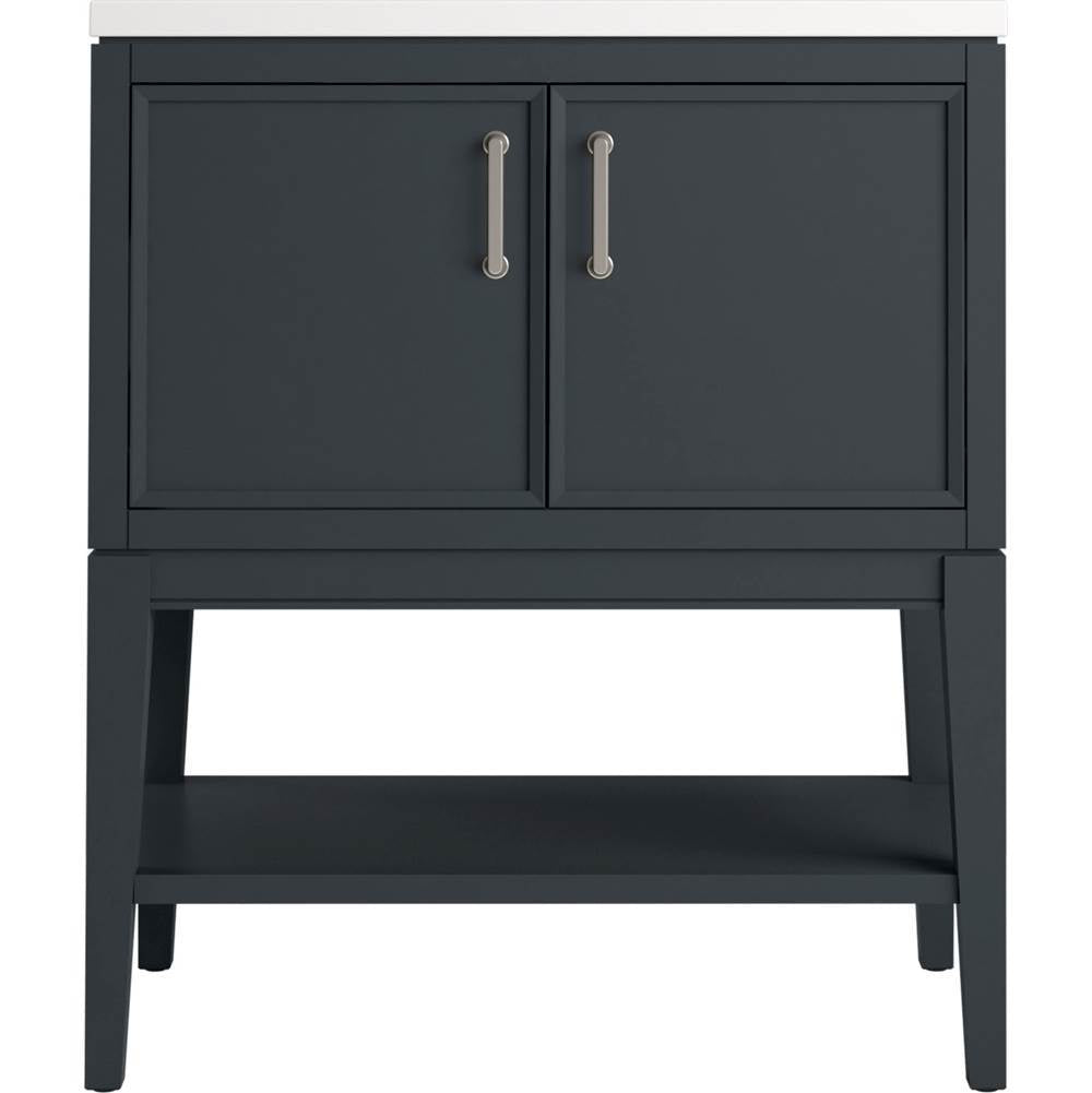 Kohler - Winnow 30'' bathroom vanity cabinet with sink and quartz top - Slate Grey