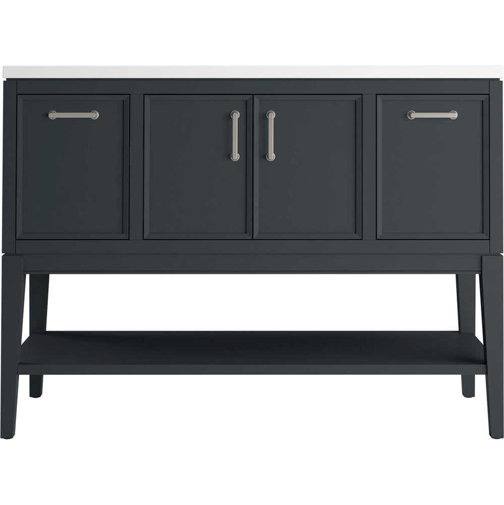 Kohler - Winnow 48'' bathroom vanity cabinet with sink and quartz top - Slate Grey