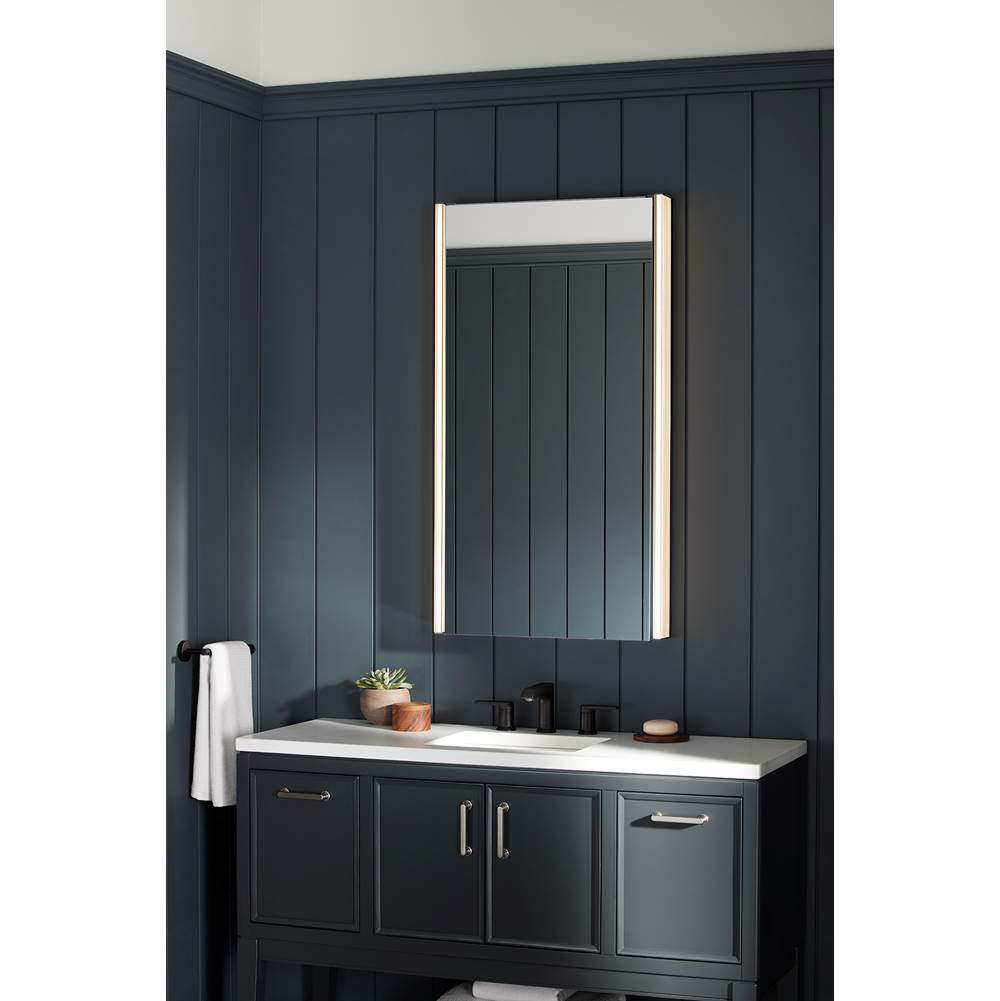 Maxstow 22'' x 40'' lighted medicine cabinet