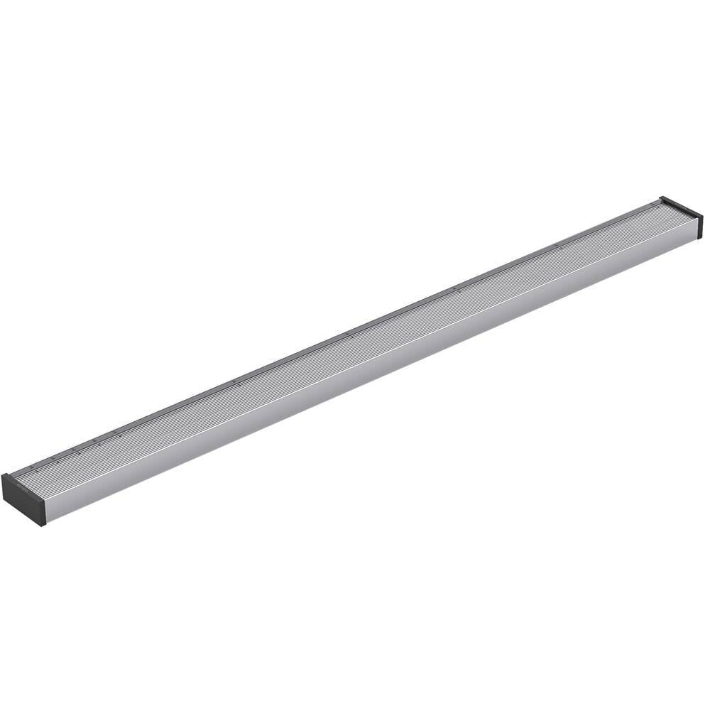 Kohler - 2-1/2'' x 36'' linear drain grate with tile-in panel - Bright Silver