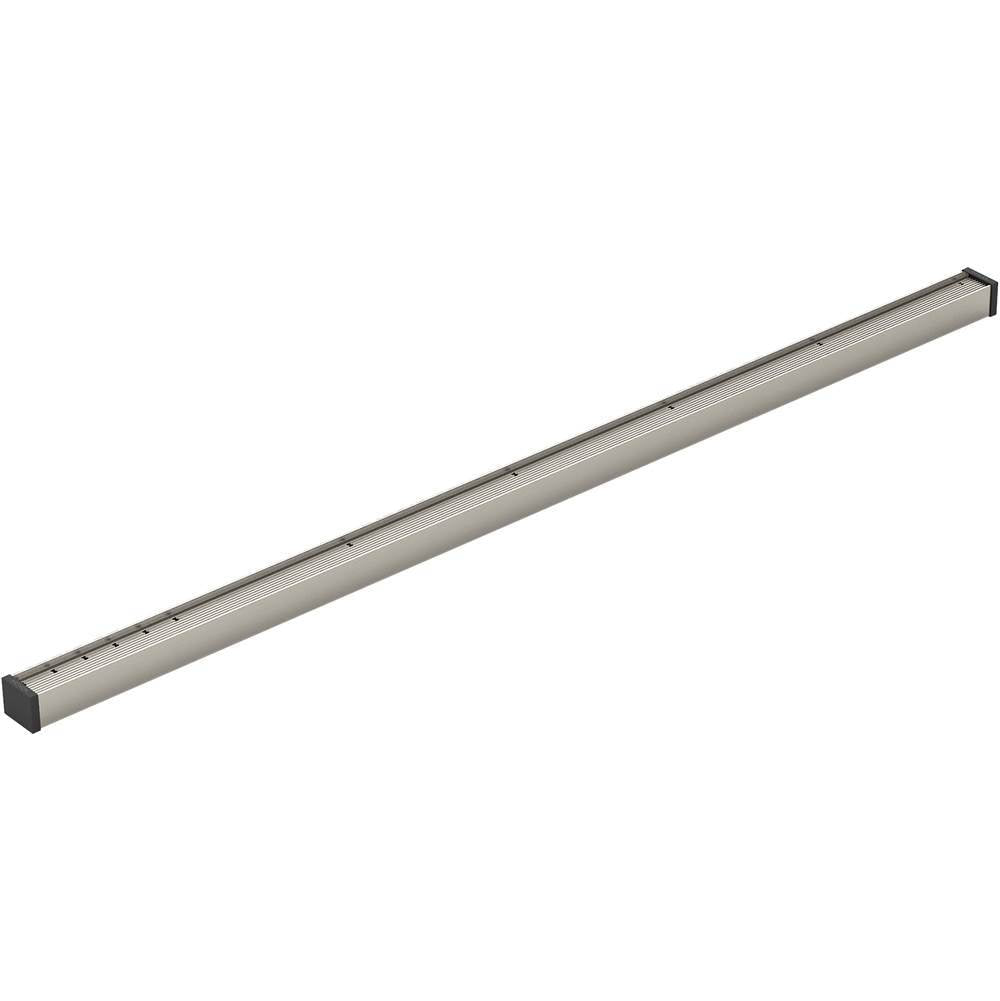 Kohler - 1-1/4'' x 36'' linear drain grate with tile-in panel - Anodized Brushed Nickel