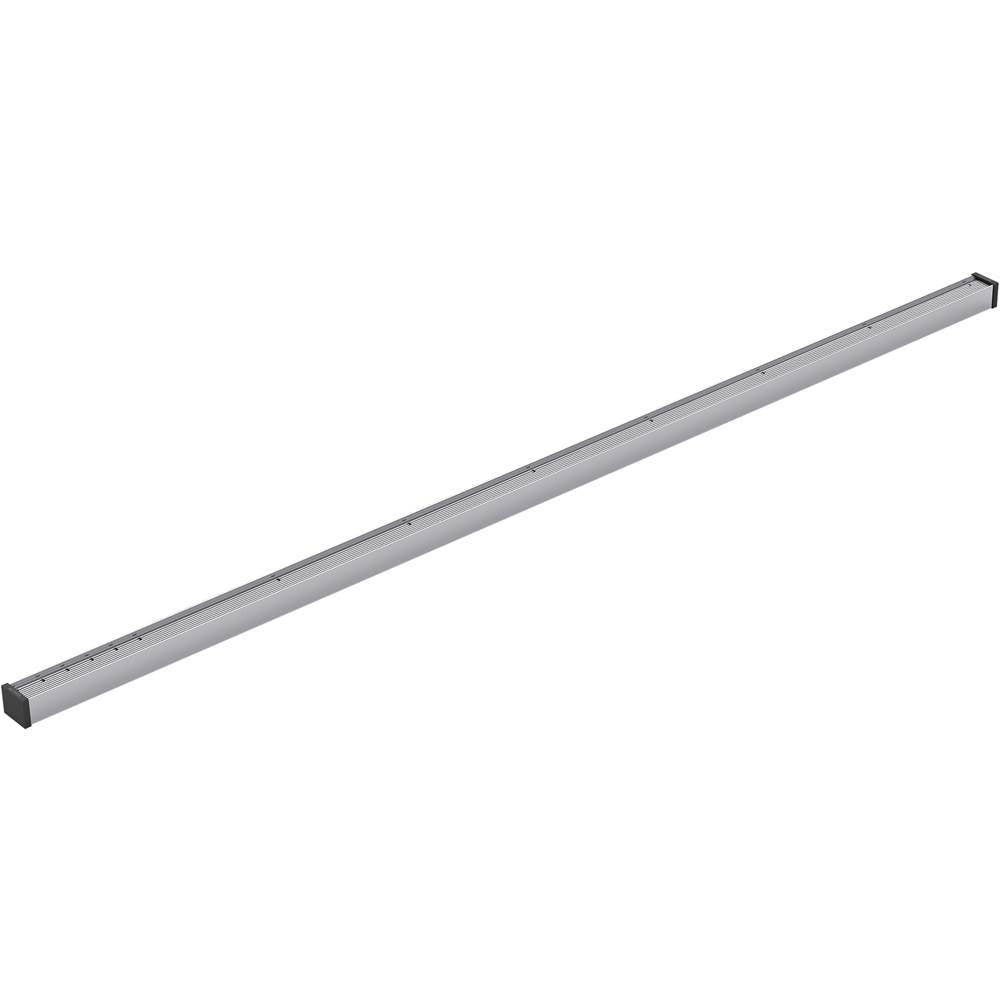 Kohler - 1-1/4'' x 48'' linear drain grate with tile-in panel - Bright Silver