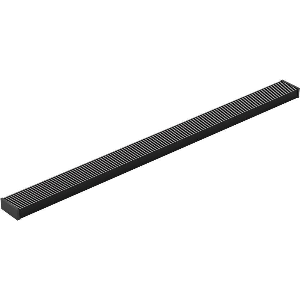 Kohler - 2-1/2'' x 36'' linear drain grate with lattice pattern - Matte Black