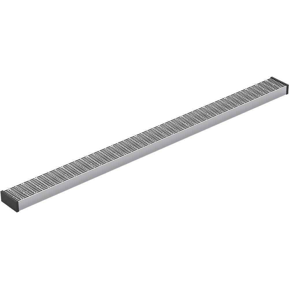 Kohler - 2-1/2'' x 36'' linear drain grate with lattice pattern - Bright Silver