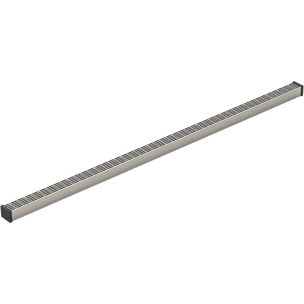 Kohler - 2-1/2'' x 48'' linear drain grate with lattice pattern - Anodized Brushed Nickel