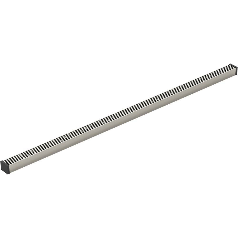 Kohler - 1-1/4'' x 36'' linear drain grate with lattice pattern - Anodized Brushed Nickel