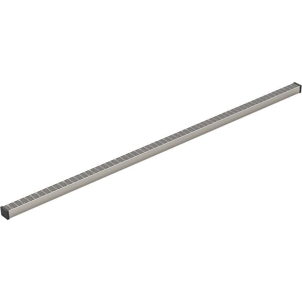 Kohler - 1-1/4'' x 48'' linear drain grate with lattice pattern - Anodized Brushed Nickel