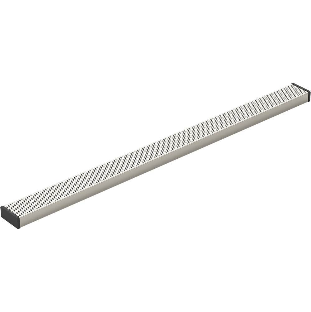 Kohler - 2-1/2'' x 36'' linear drain grate with perforated pattern - Anodized Brushed Nickel