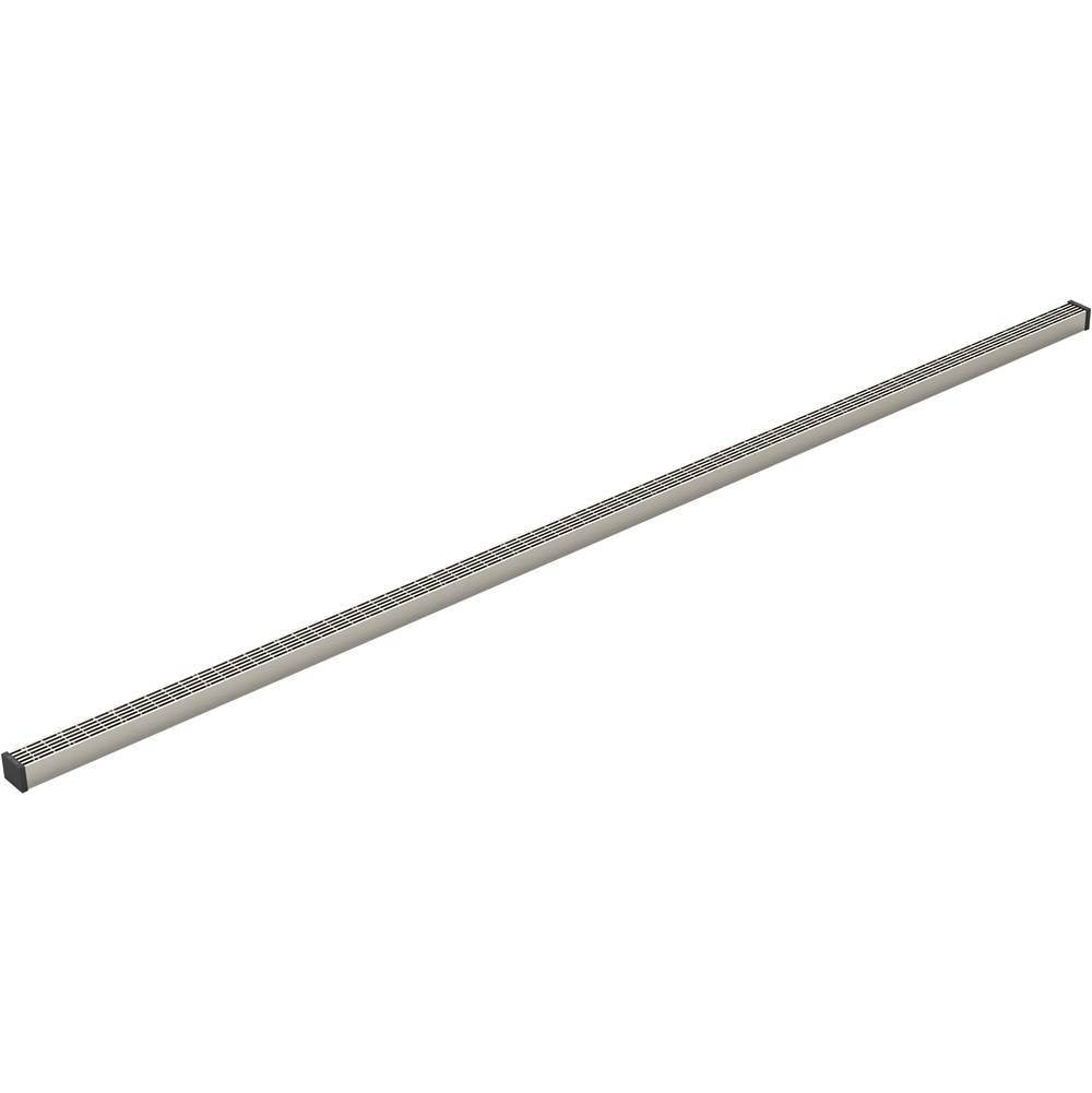 Kohler - 1-1/4'' x 60'' linear drain grate with lattice pattern - Anodized Brushed Nickel