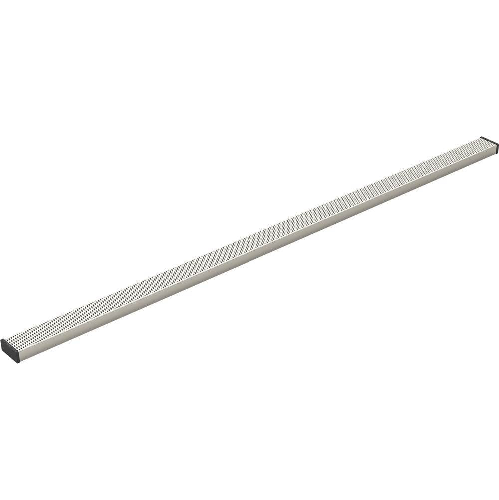 Kohler - 2-1/2'' x 60'' linear drain grate with perforated pattern - Anodized Brushed Nickel