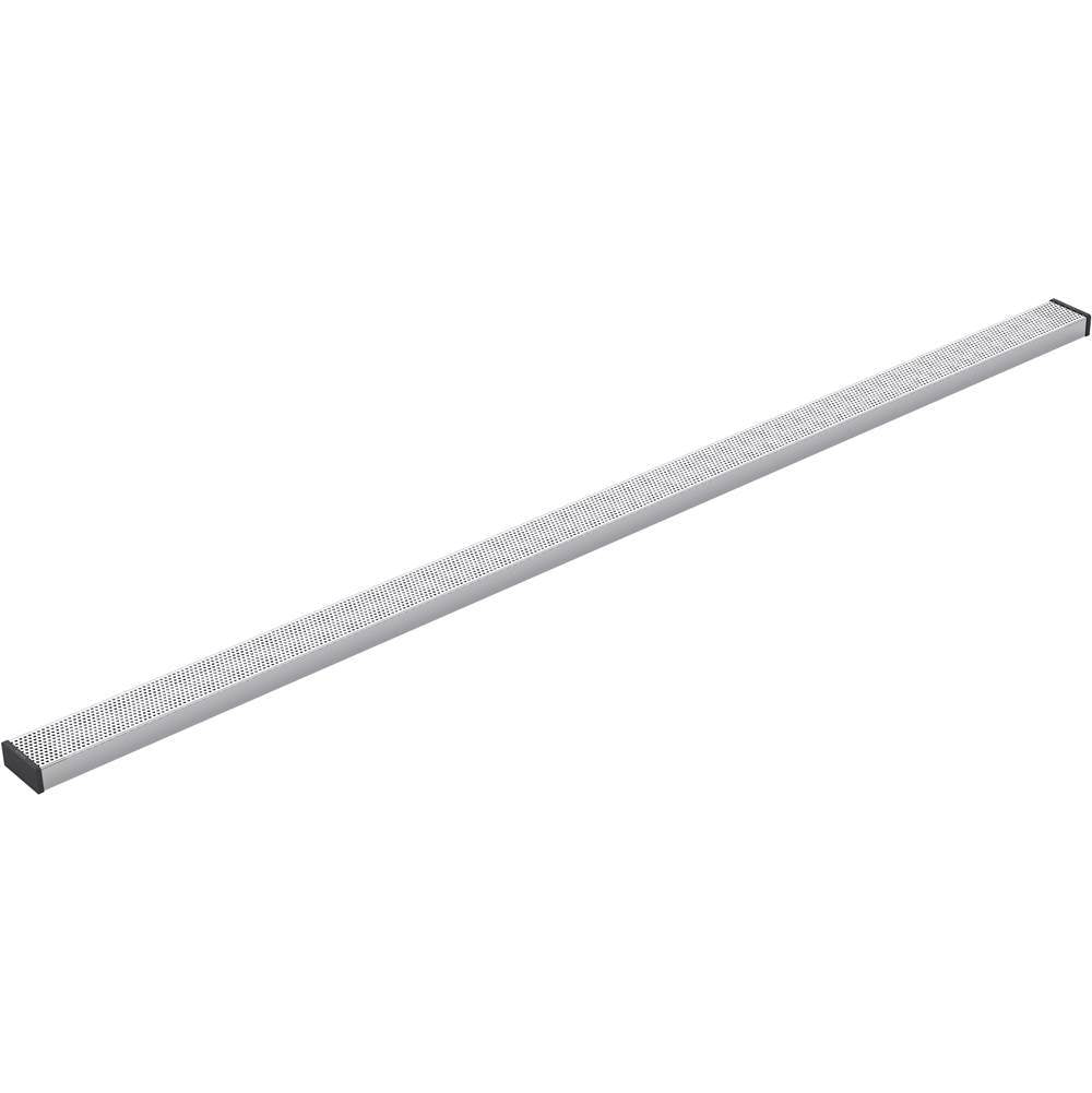 Kohler - 2-1/2'' x 60'' linear drain grate with perforated pattern - Bright Silver