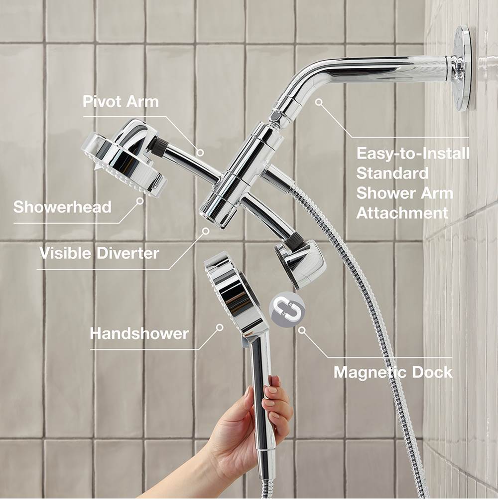 Awaken 2-in-1 multifunction 1.75 gpm shower combo kit
