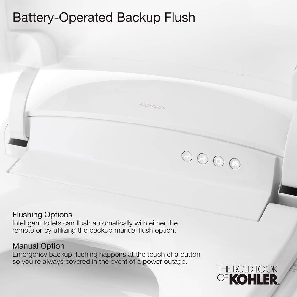Eir One-piece elongated smart toilet, dual-flush