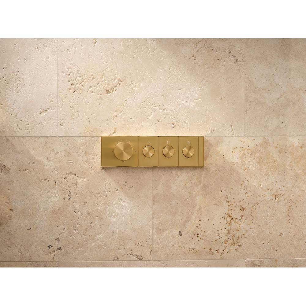 Anthem Three-outlet recessed mechanical thermostatic valve control